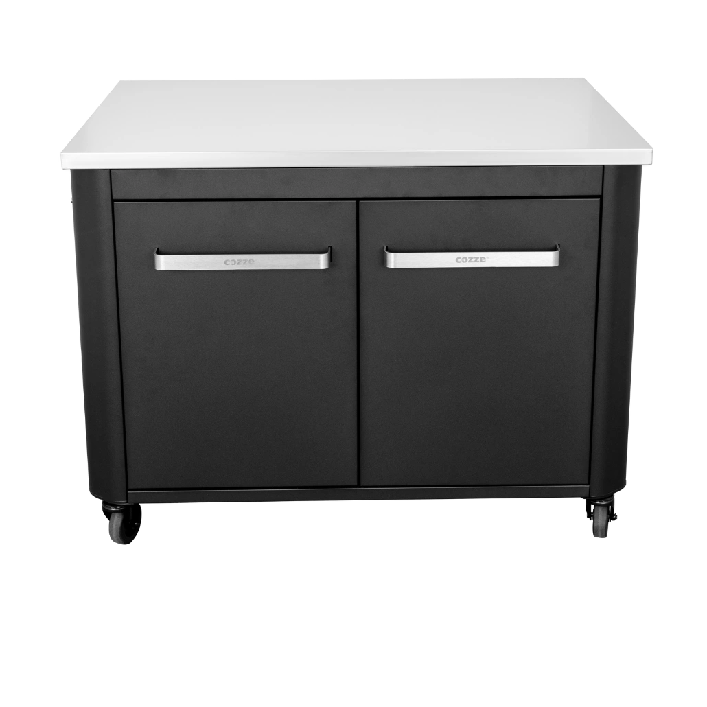 Bucatarie exterioara Cozze - modul dulap cu blat de 90 cm din otel inoxidabil