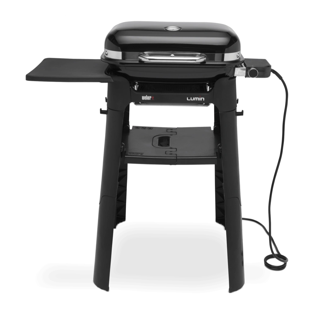 Gratar electric Lumin Compact cu suport - Negru