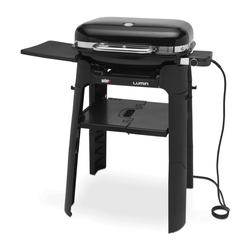 Gratar electric Lumin cu suport - Negru