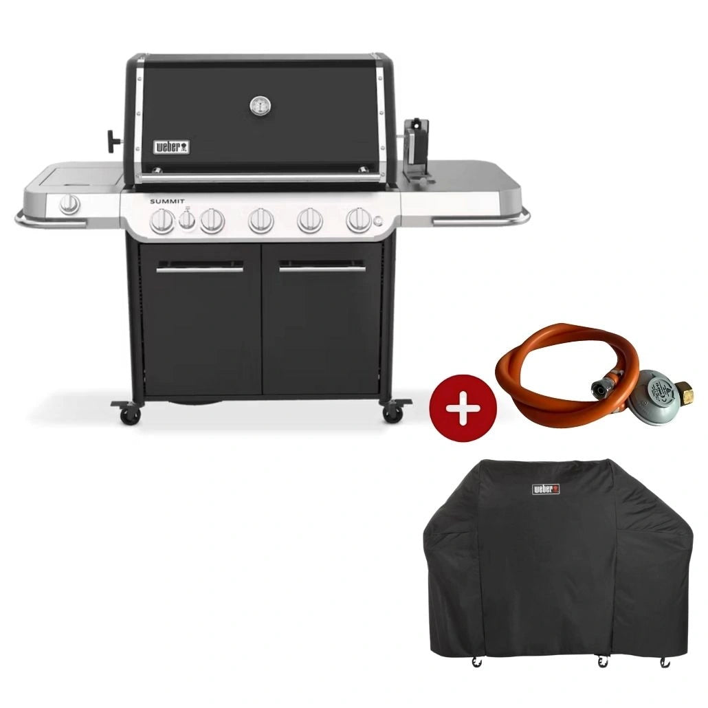 Gratar pe gaz Summit FS38 E 5 arzatoare + REGULATOR + HUSA