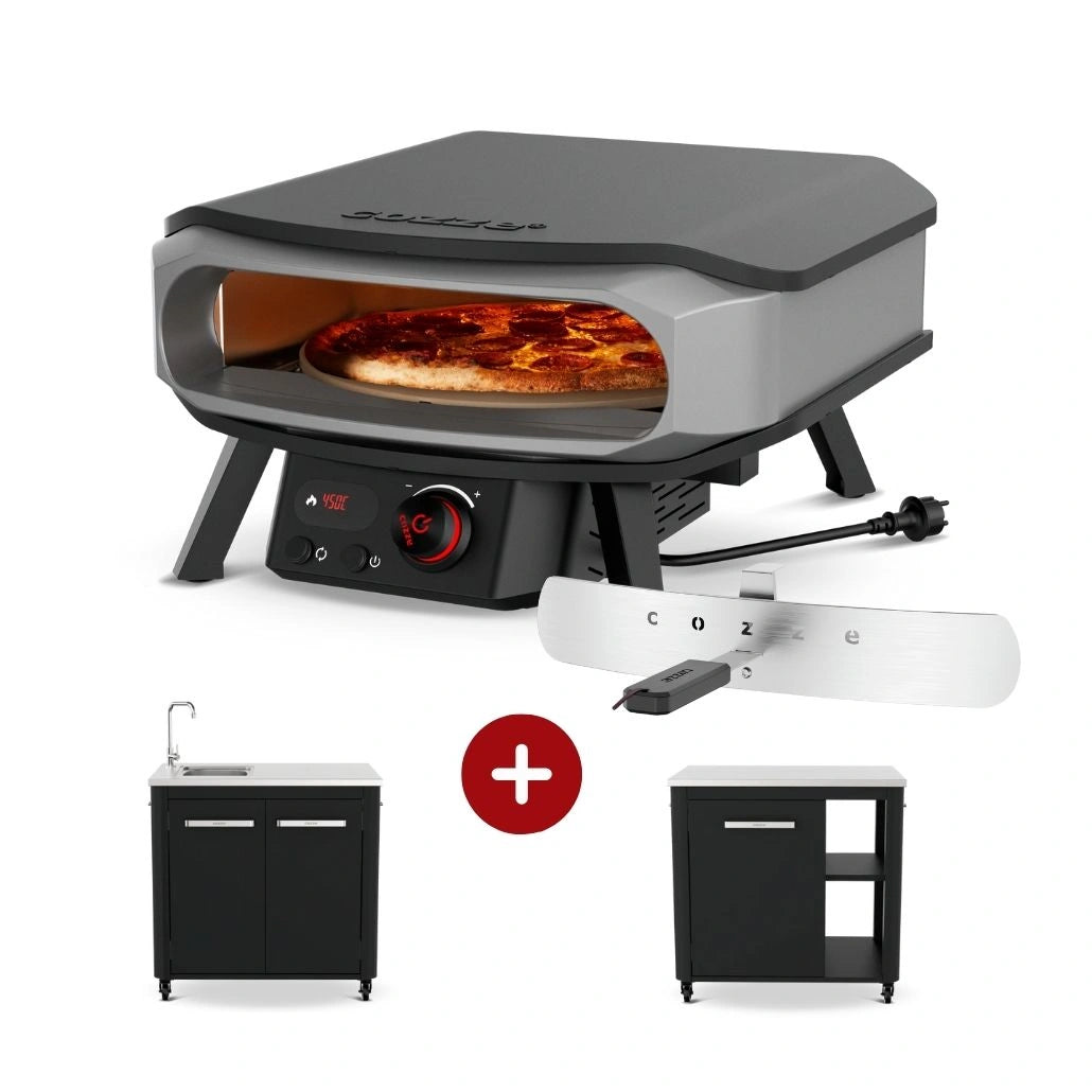 Pro Pack - Cuptor electric Cozze cu bucatarie exterioara si modul cu chiuveta din otel inoxidabil