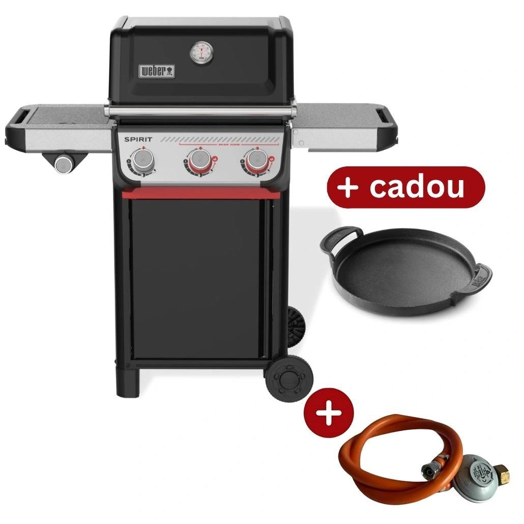 Gratar pe gaz Spirit E-335, 3 arzatoare + REGULATOR