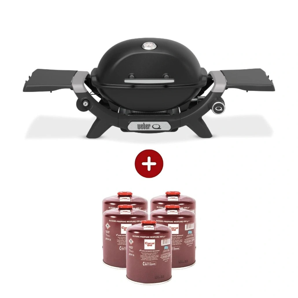 Gratar gaz Weber Q1200N + REGULATOR + 5 Rezerve gaz