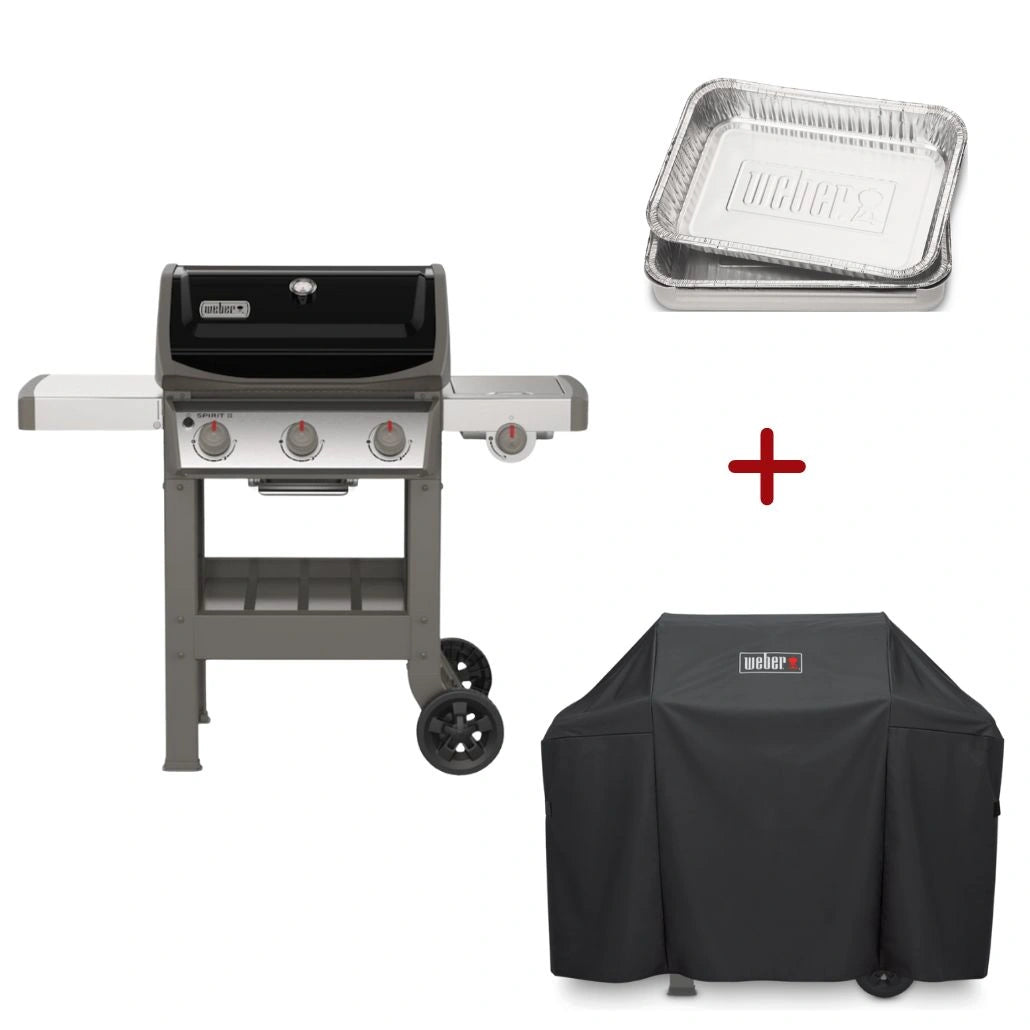 Pro Pack Weber - Gratar pe gaz GBS Spirit II E-320 Negru + Regulator