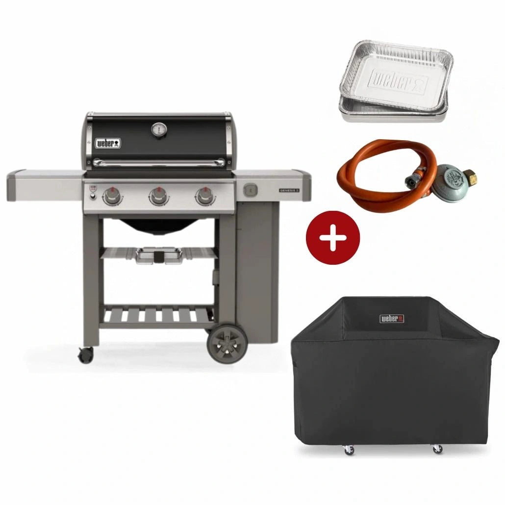 Pro Pack Weber- Gratar pe gaz Genesis II E-310 Negru + Regulator