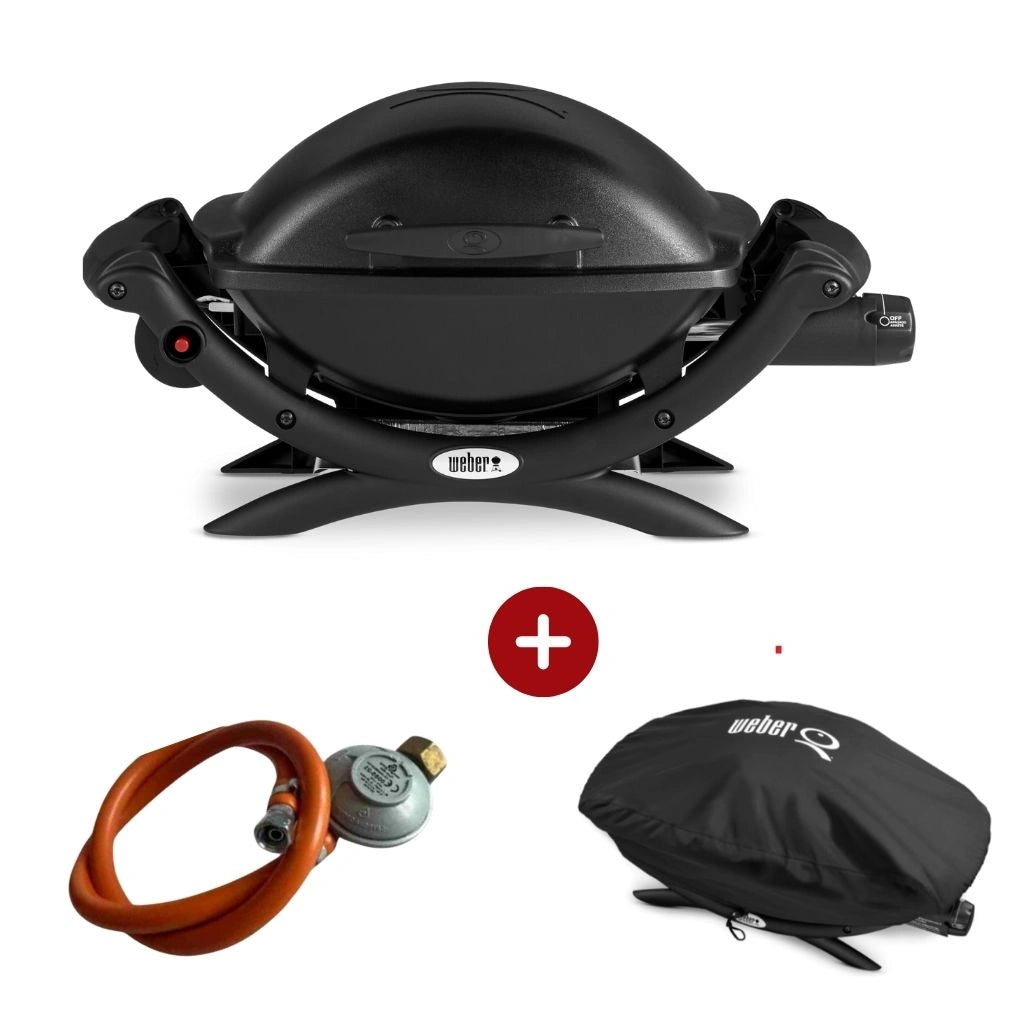 Set Gratar pe gaz Weber Q1000 - Negru + husa