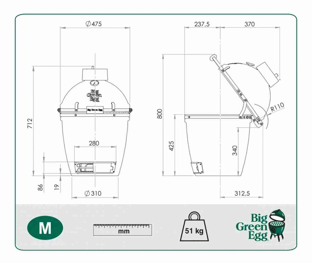 BigGreenEgg Kamadoo - Medium