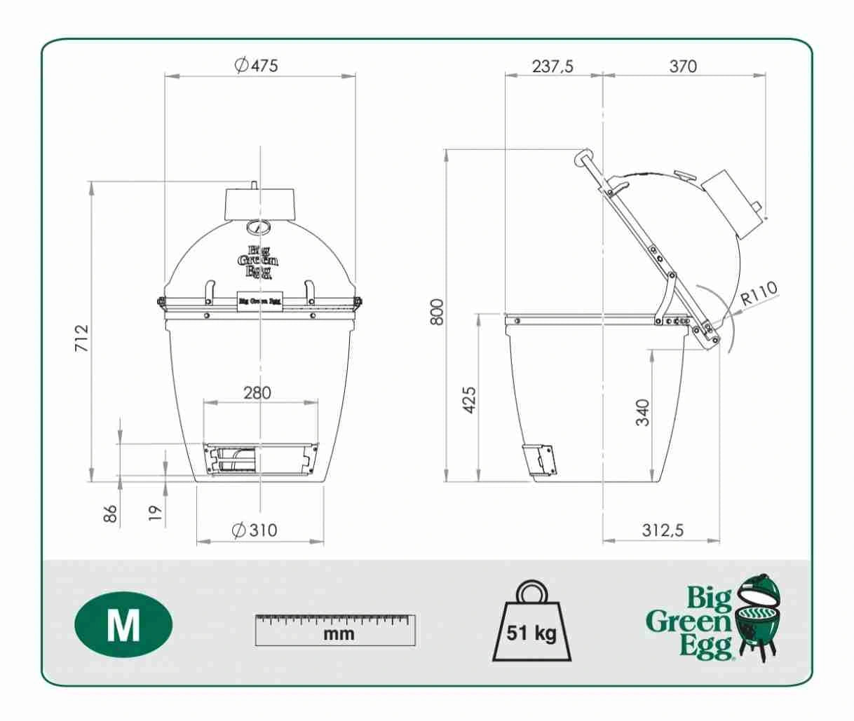 BigGreenEgg Kamadoo - Medium