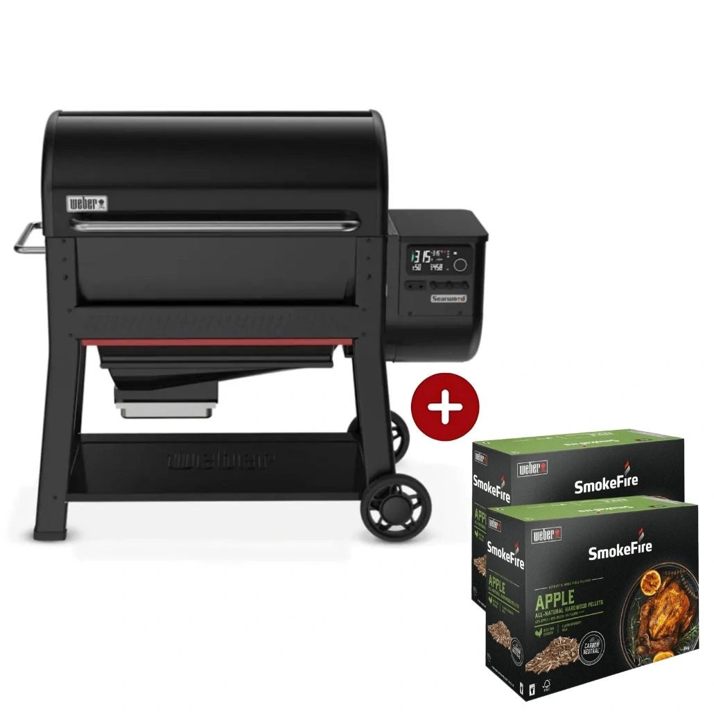 Gratar pe peleti Searwood XL + Peleti din mar pentru afumare