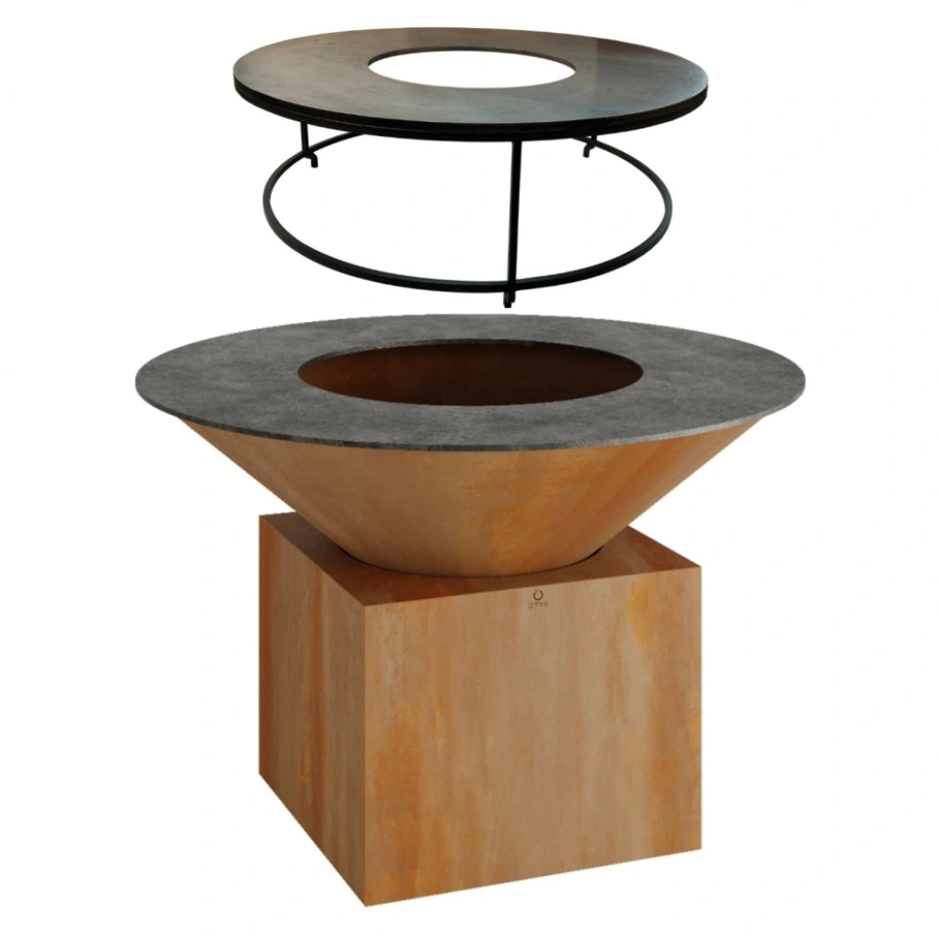 Set Gratar OFYR XL 150 pe lemne + plita suplimentara