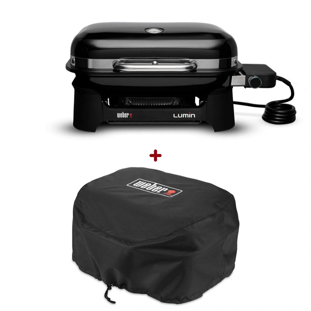Set Gratar electric Lumin Compact - Negru + husa